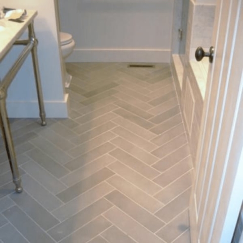 Bathroom floor remodel